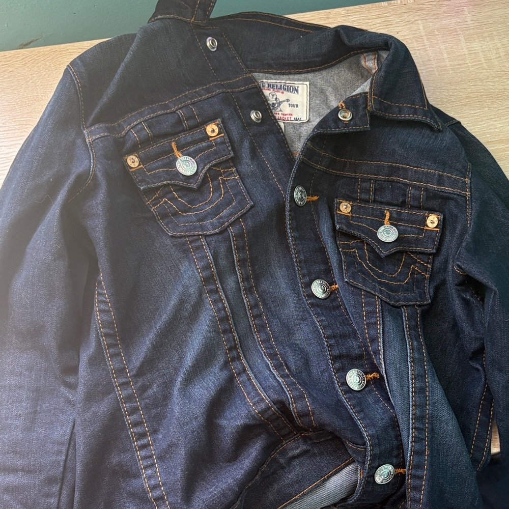 True Religion Dark Blue Jean Jacket for Kids